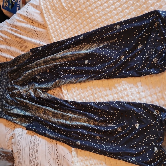 Blue Patterned Pants Xl - Picture 3 of 4